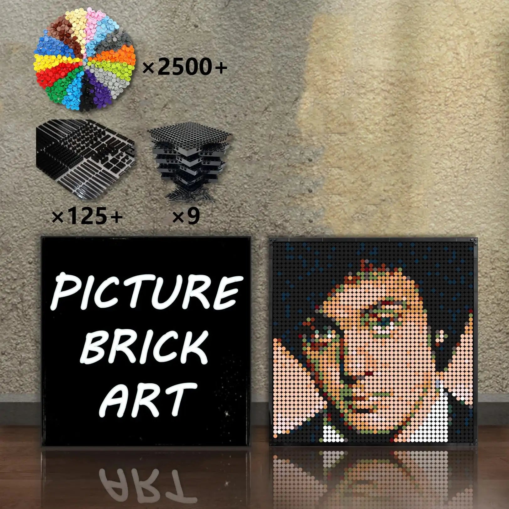 LEGO Mosaic Billy Joel-48x48