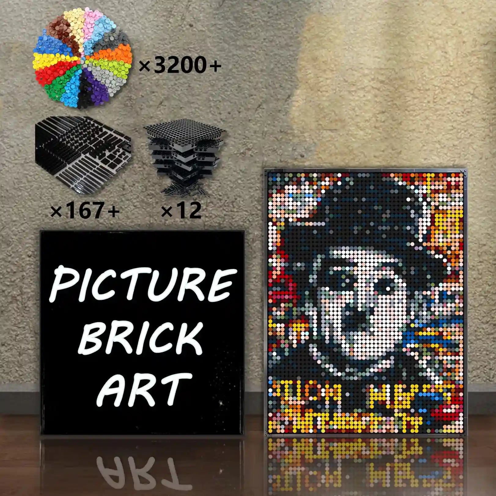 LEGO Mosaic Charlie Chaplin 48×641