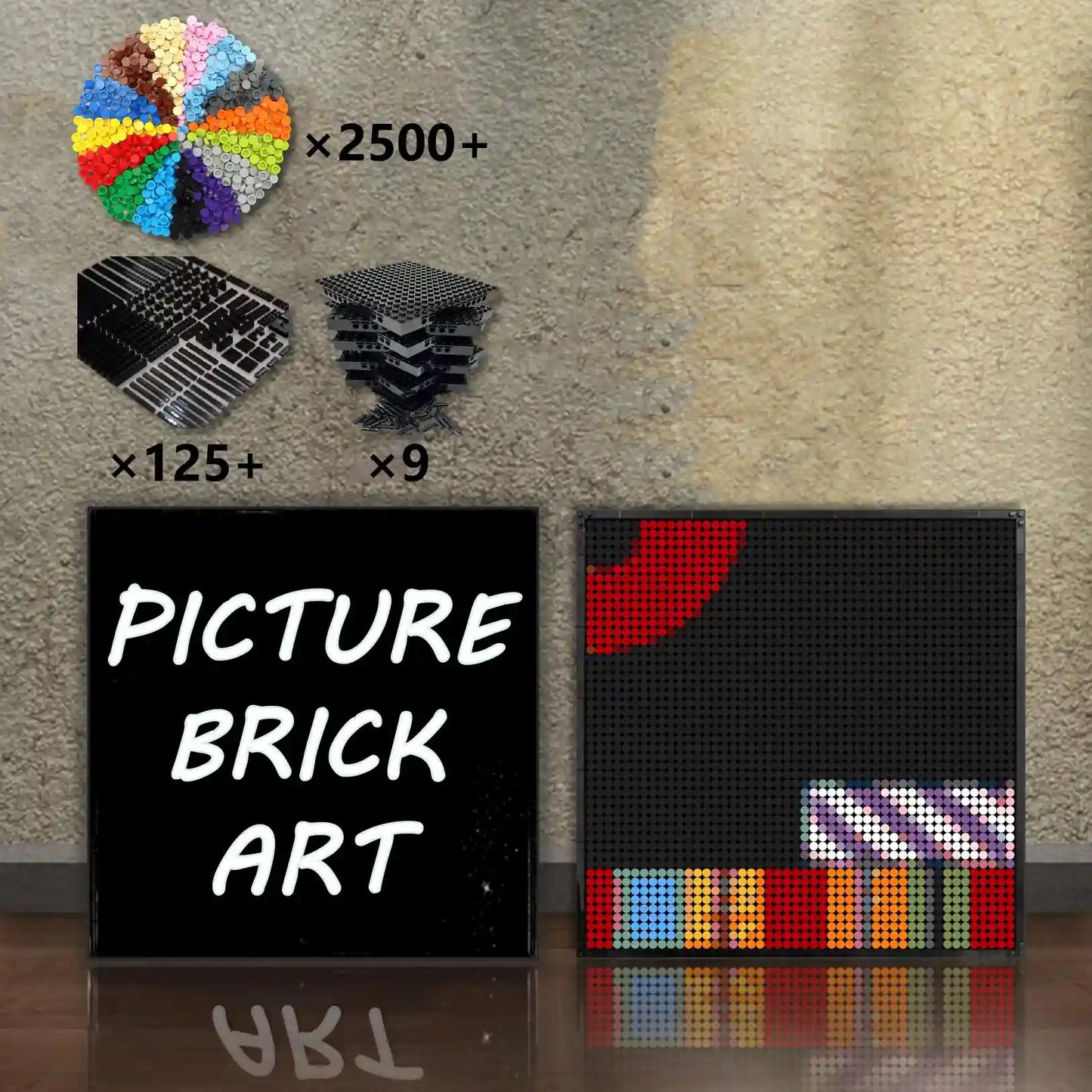 LEGO Mosaic Pink Floyd Album Cover-48×48