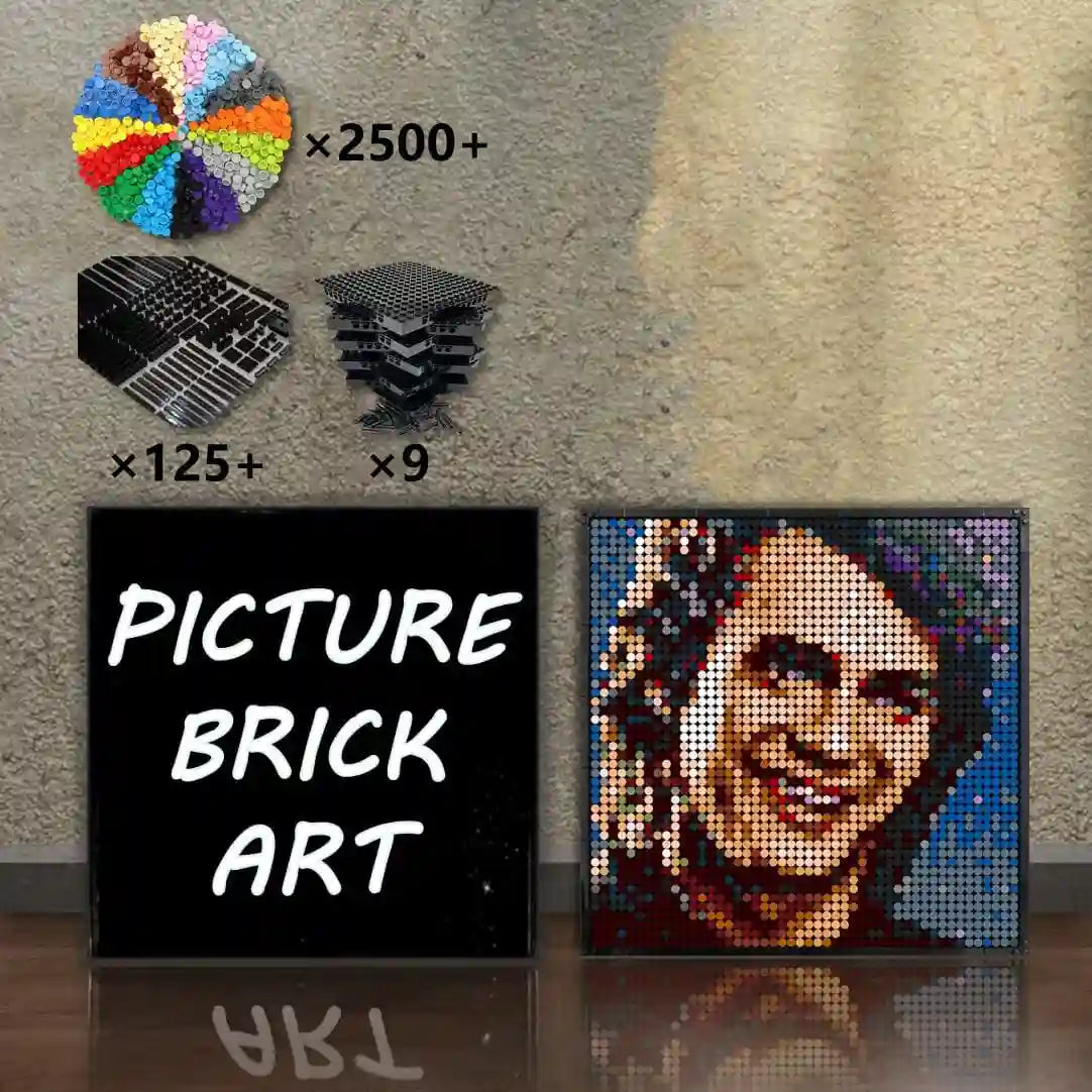 LEGO Mosaic Art-Anakin Portrait Custom Picture-48x48 – picturebrickart