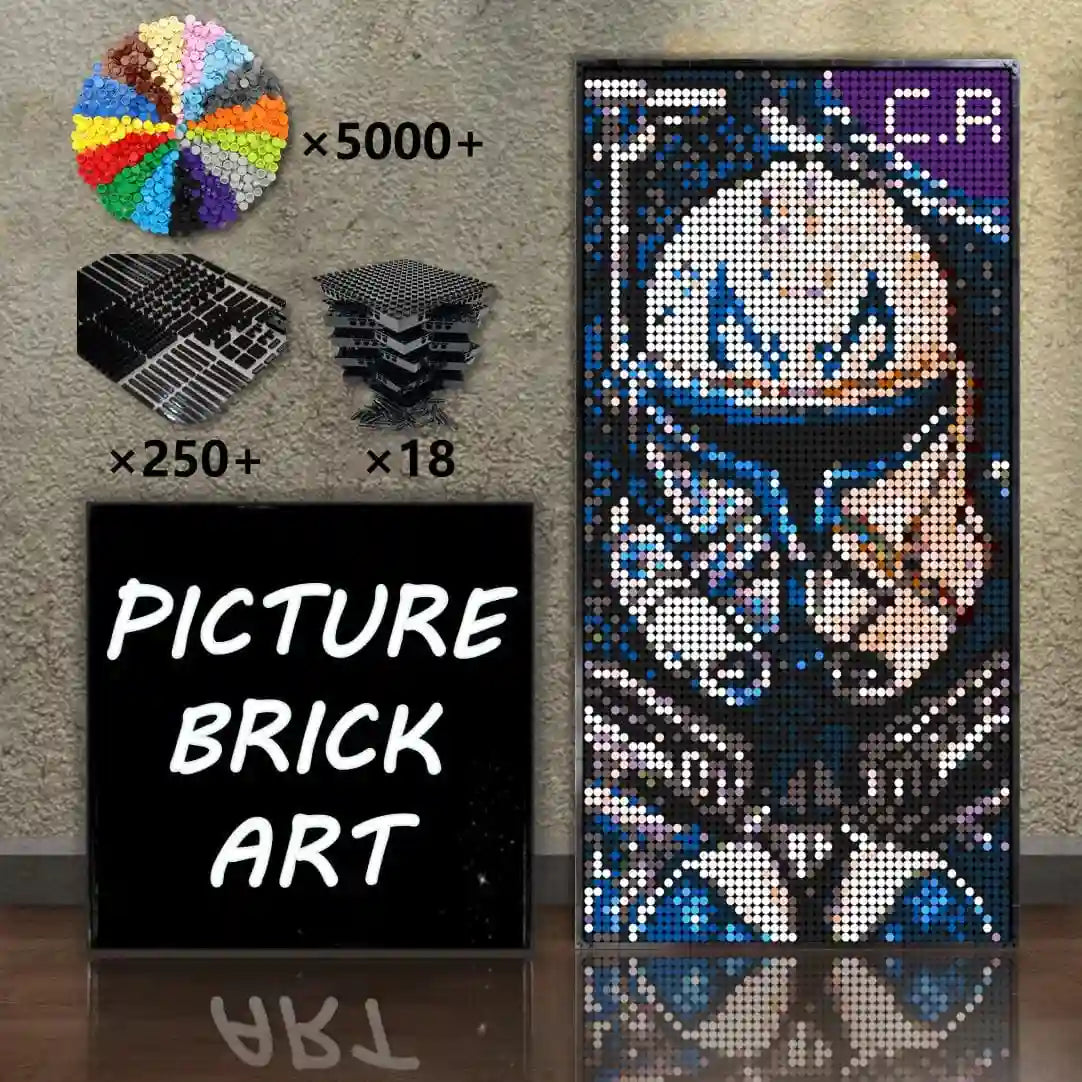 LEGO Mosaic Wall Art-Captain Rex Portrait Custom Picture-48x96