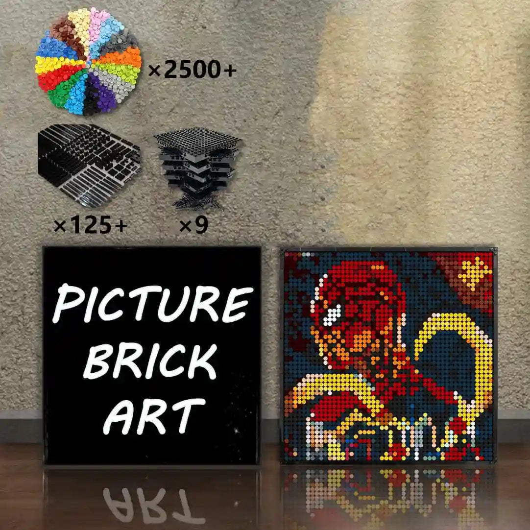 Lego iron man mural sale