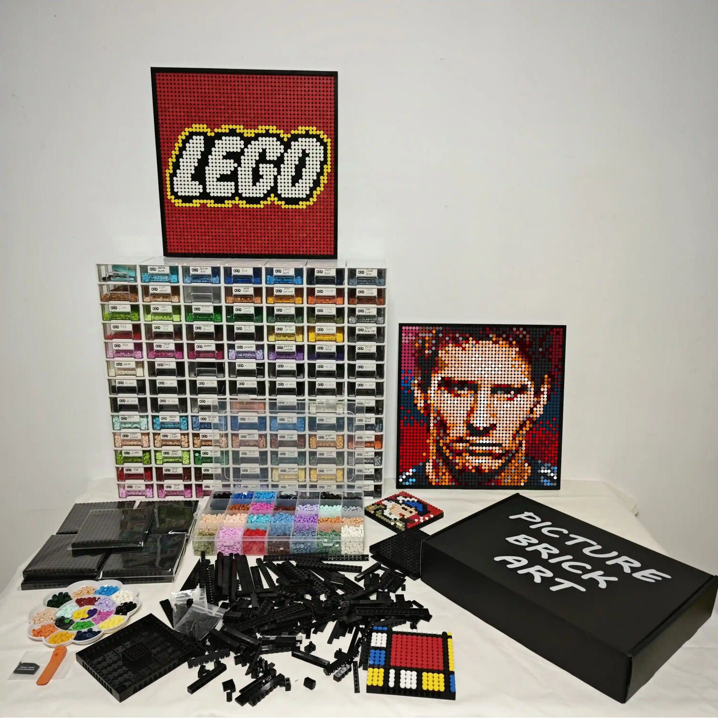 LEGO Mosaik Wandkunst-Messi Portrait Custom Bild-48x48