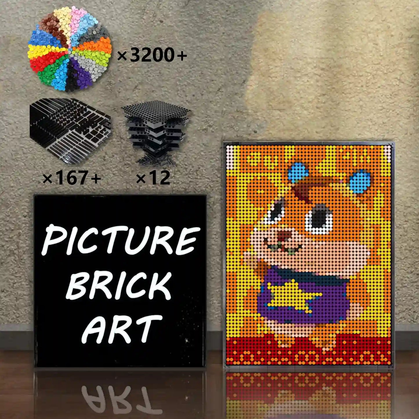 LEGO Mosaic Animal Crossing 48×64