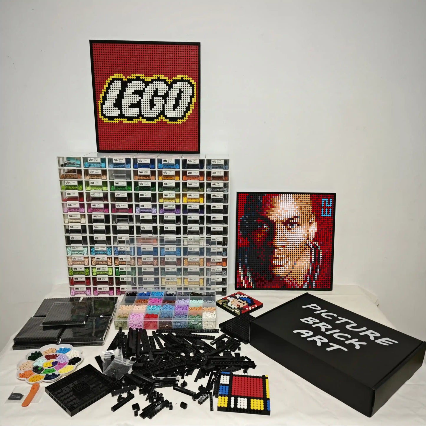 LEGO Mosaik Wandkunst-Michael Jordan Portrait Custom Bild-48x48