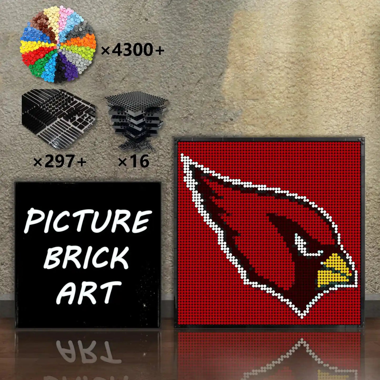 LEGO-Mosaic-Arizona-Cardinals-64x64
