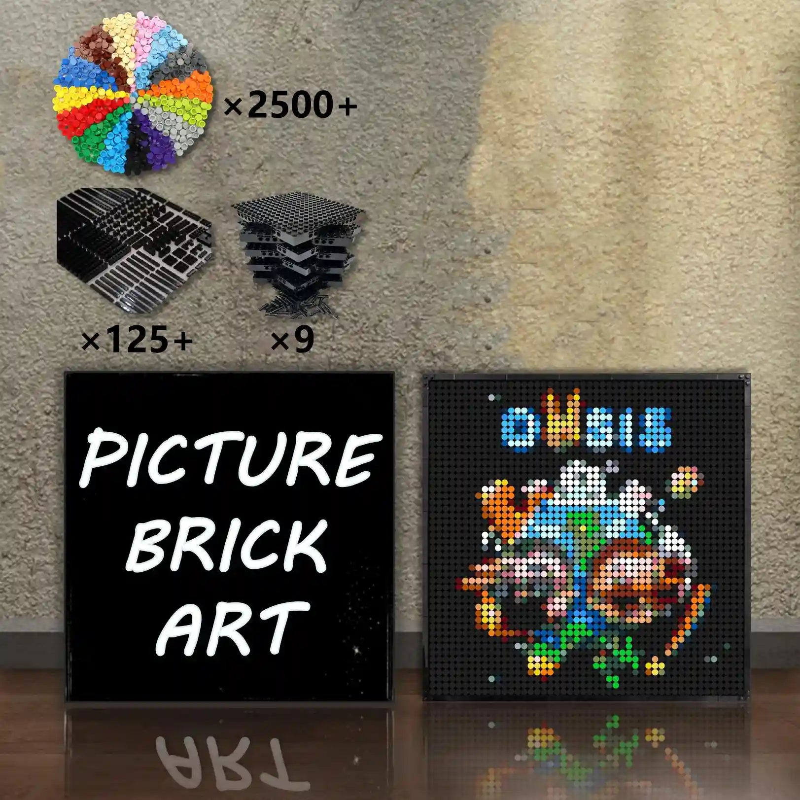 LEGO Mosaic Bad Bunny Album Cover-48x48