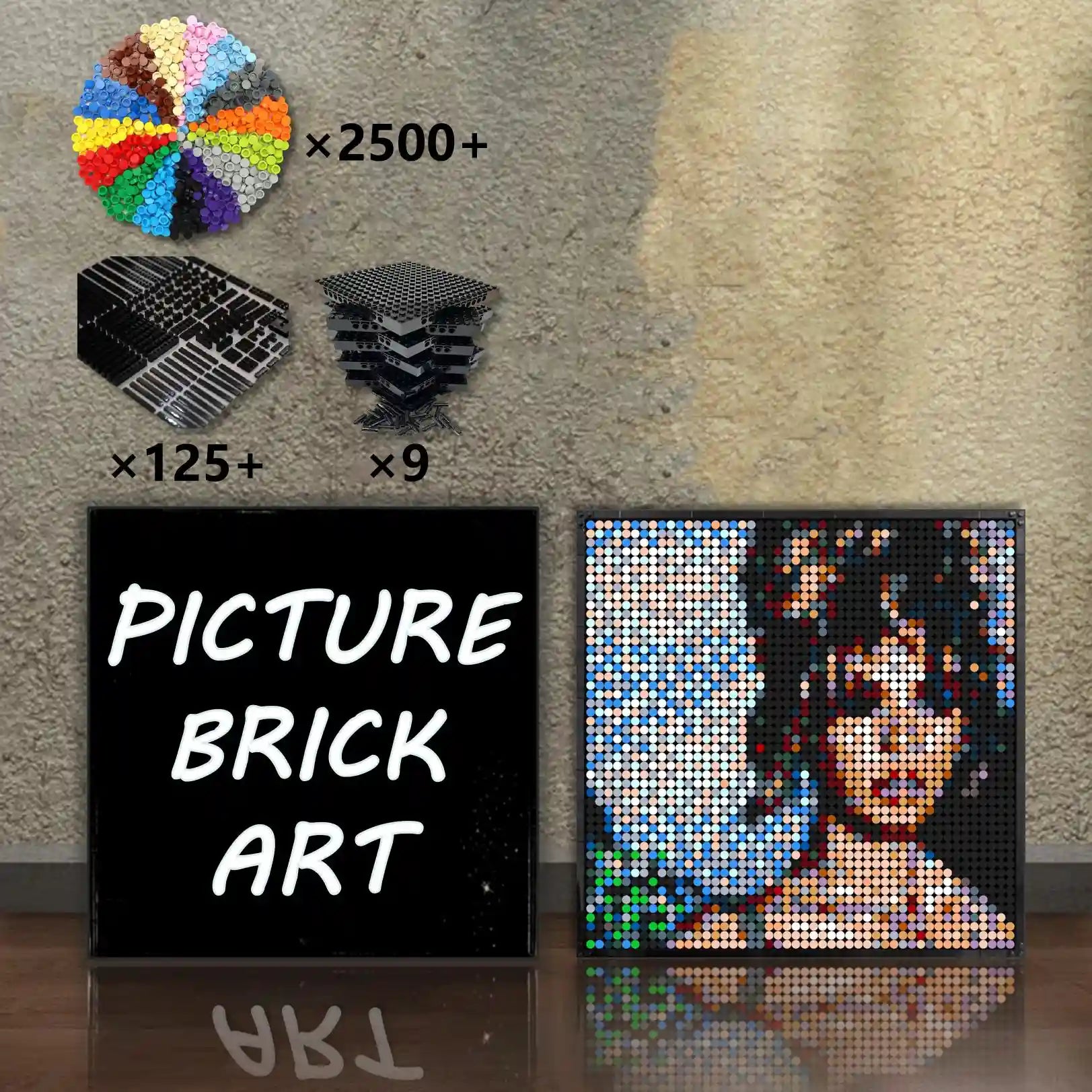 LEGO Mosaic Beyonce Album Cover-48x48