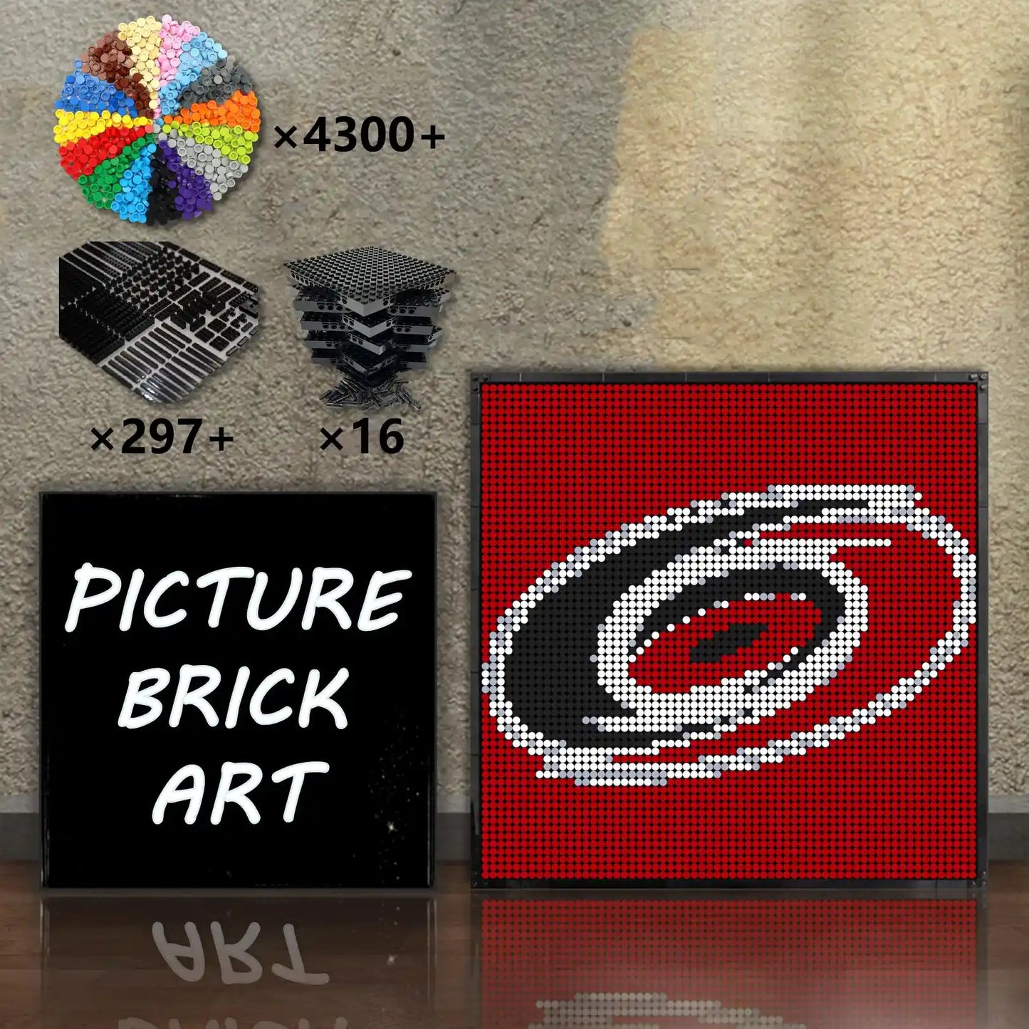 LEGO-Mosaic-Carolina-Hurricanes-64x64