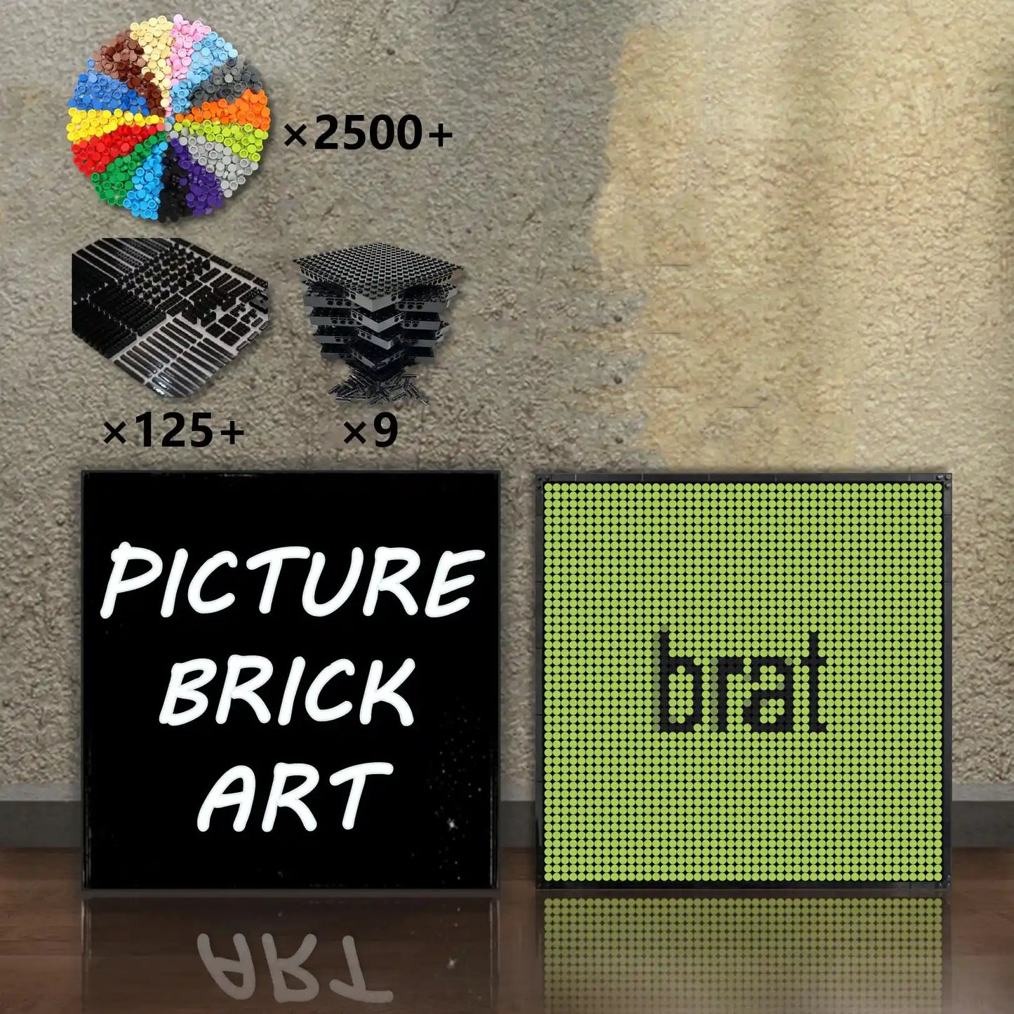 LEGO-Mosaic-Charli-XCX-Brat-48x48