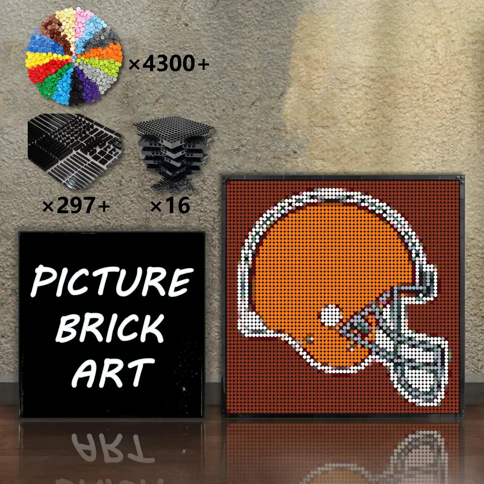 LEGO-Mosaic-Cleveland-Browns-64x64