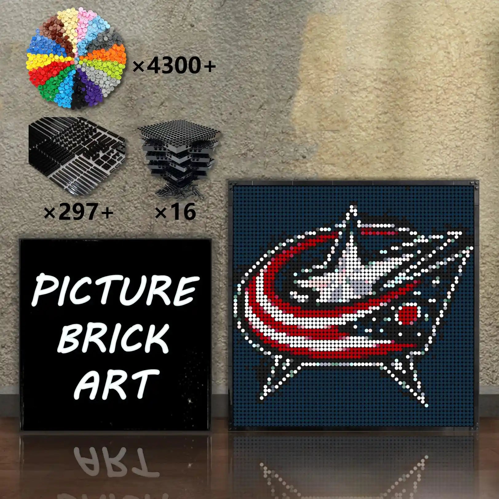LEGO-Mosaic-Columbus-Blue-Jackets-64x64