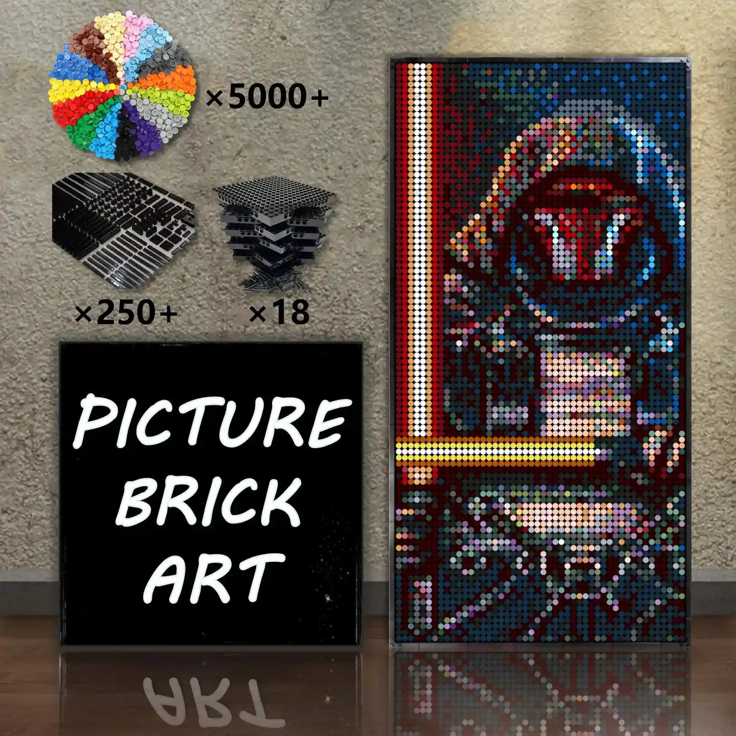 LEGO-Mosaic-Darth-Revan-48x96