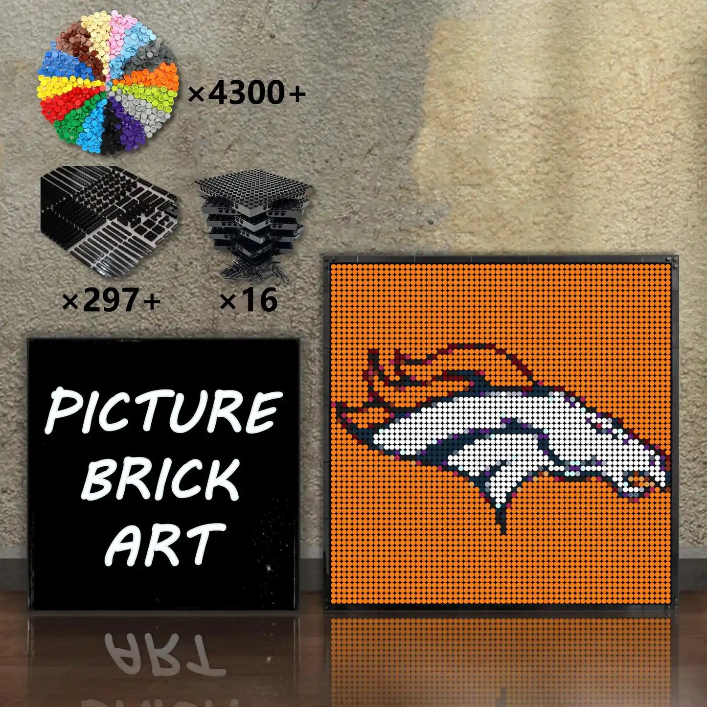 LEGO-Mosaic-Denver-Broncos-64x64