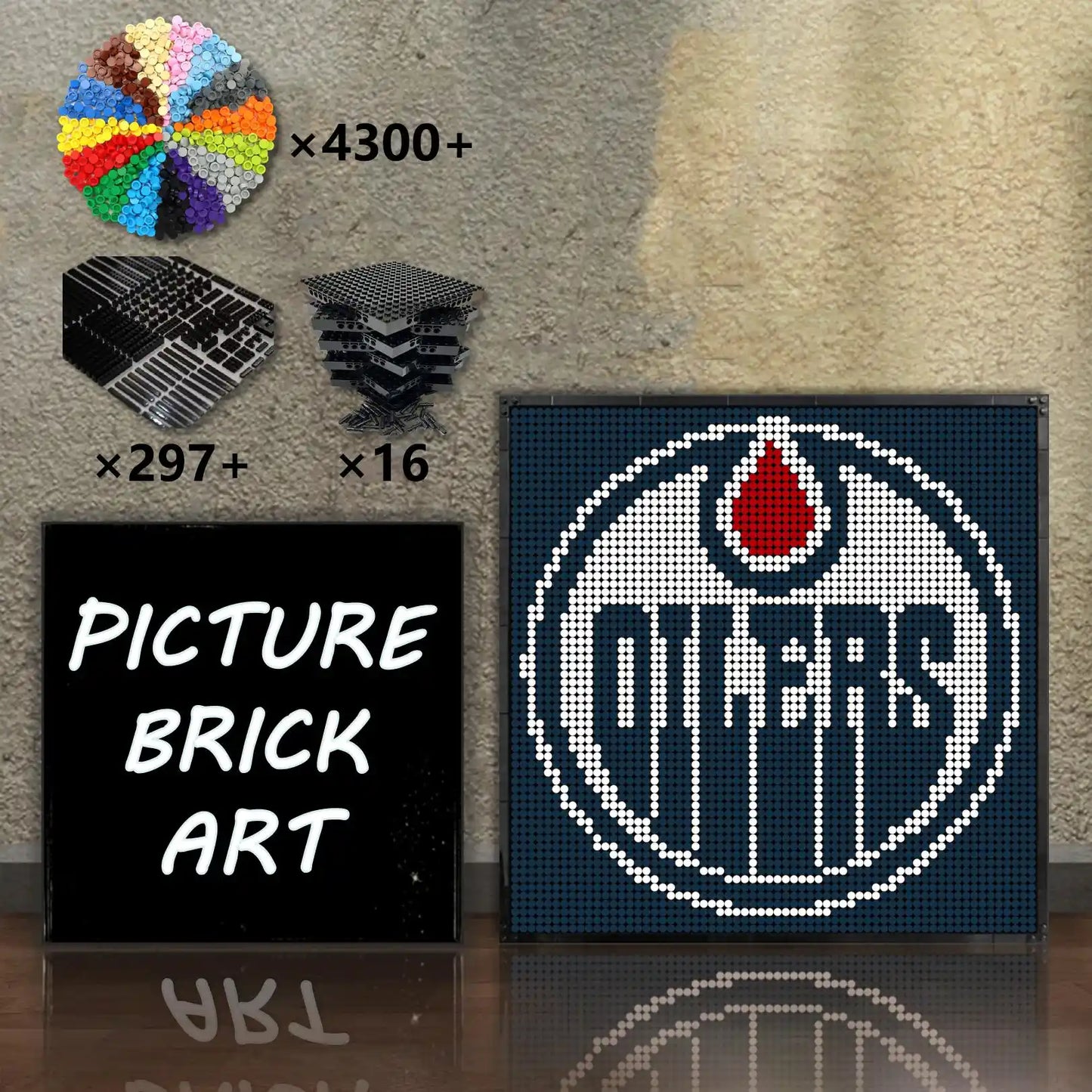 LEGO-Mosaic-Edmonton-Oilers-64x64