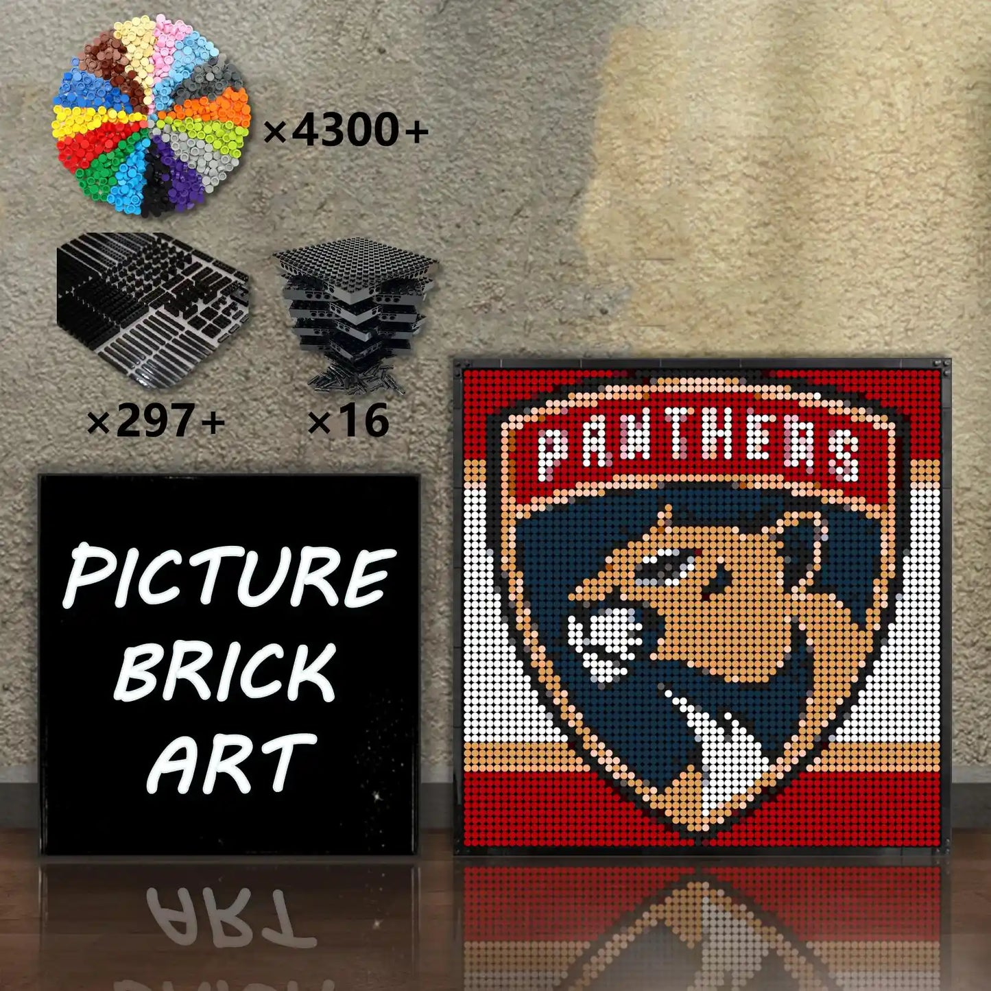 LEGO-Mosaic-Florida-Panthers-64x64