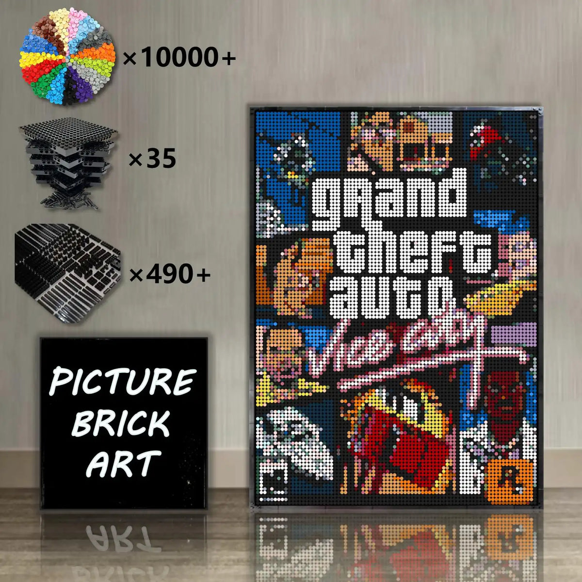 LEGO-Mosaic-Grand-Theft-Auto-Vice-City-80x112