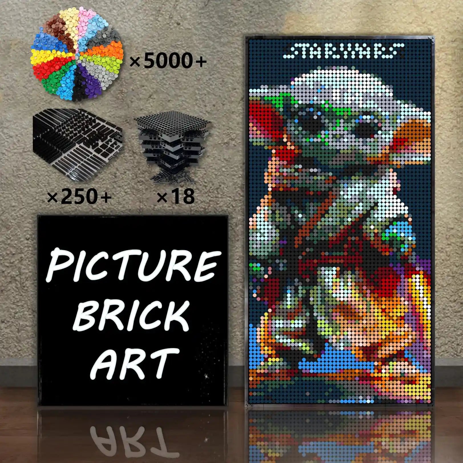 LEGO-Mosaic-Grogu-48x96