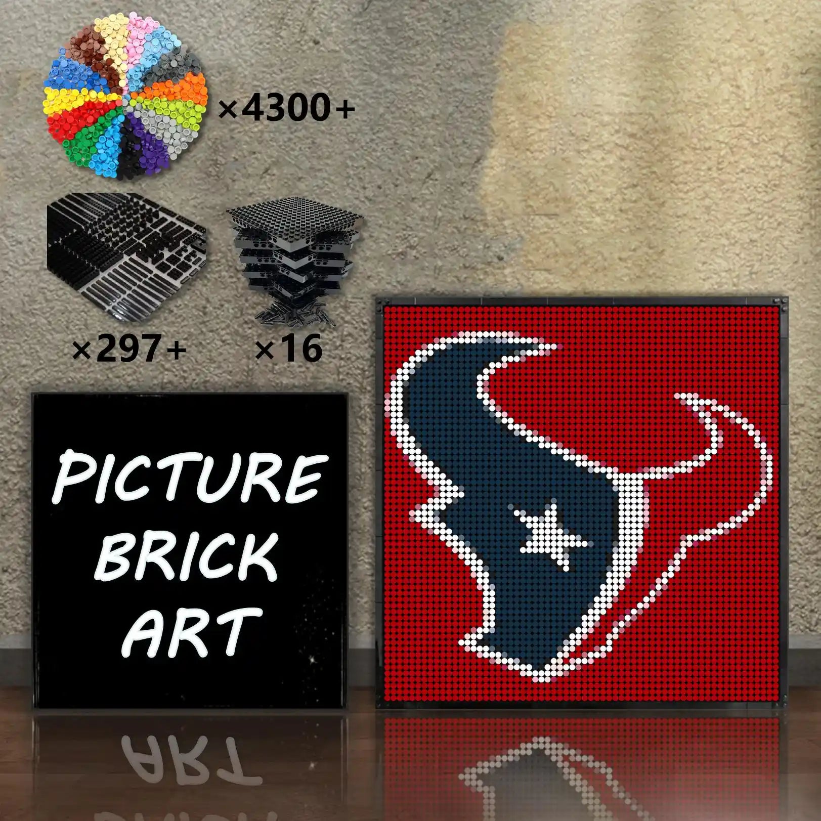LEGO-Mosaic-Houston-Texans-64x64