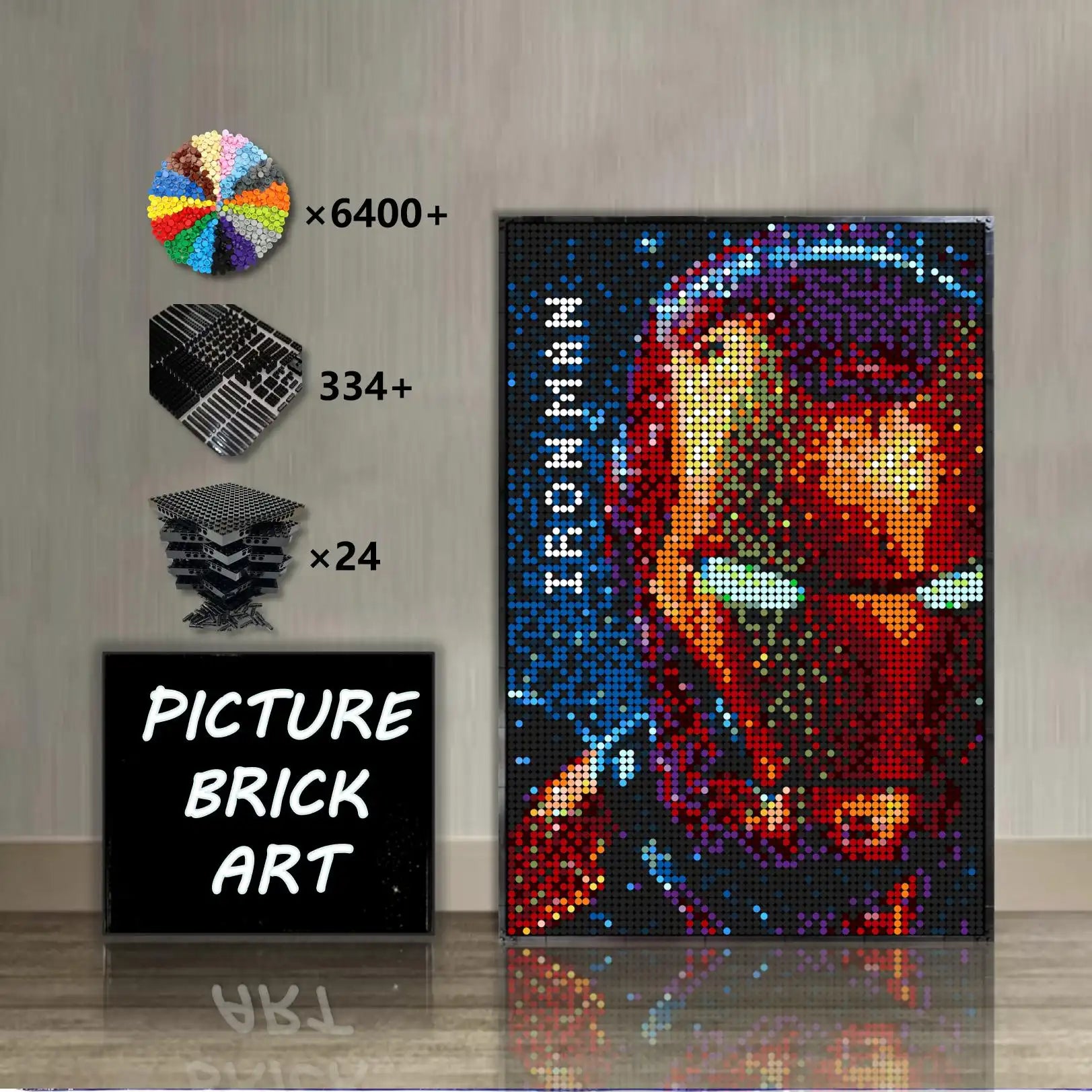 LEGO-Mosaic-Iron-Man-64x96