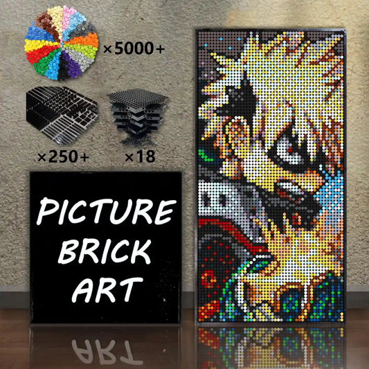 LEGO-Mosaic-Katsuki-Bakugo-48x96