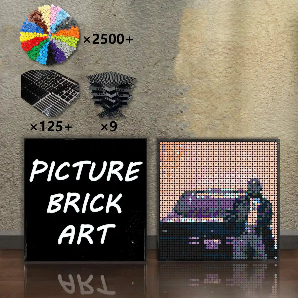 LEGO Mosaic Kendrick Lamar Album Cover-48x48 LEGO Mosaic Kendrick Lamar Album Cover-48x48