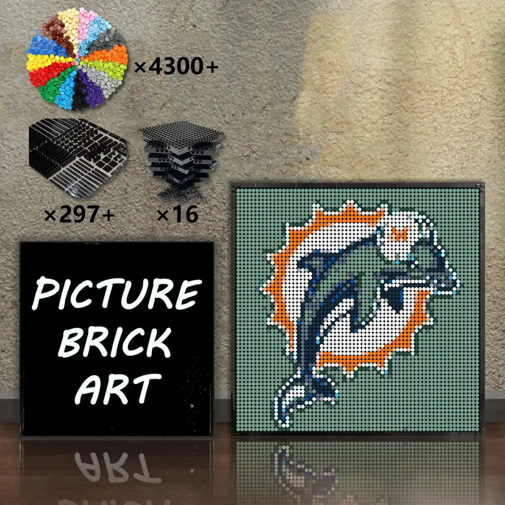 LEGO-Mosaic-Miami-Dolphins-64x64