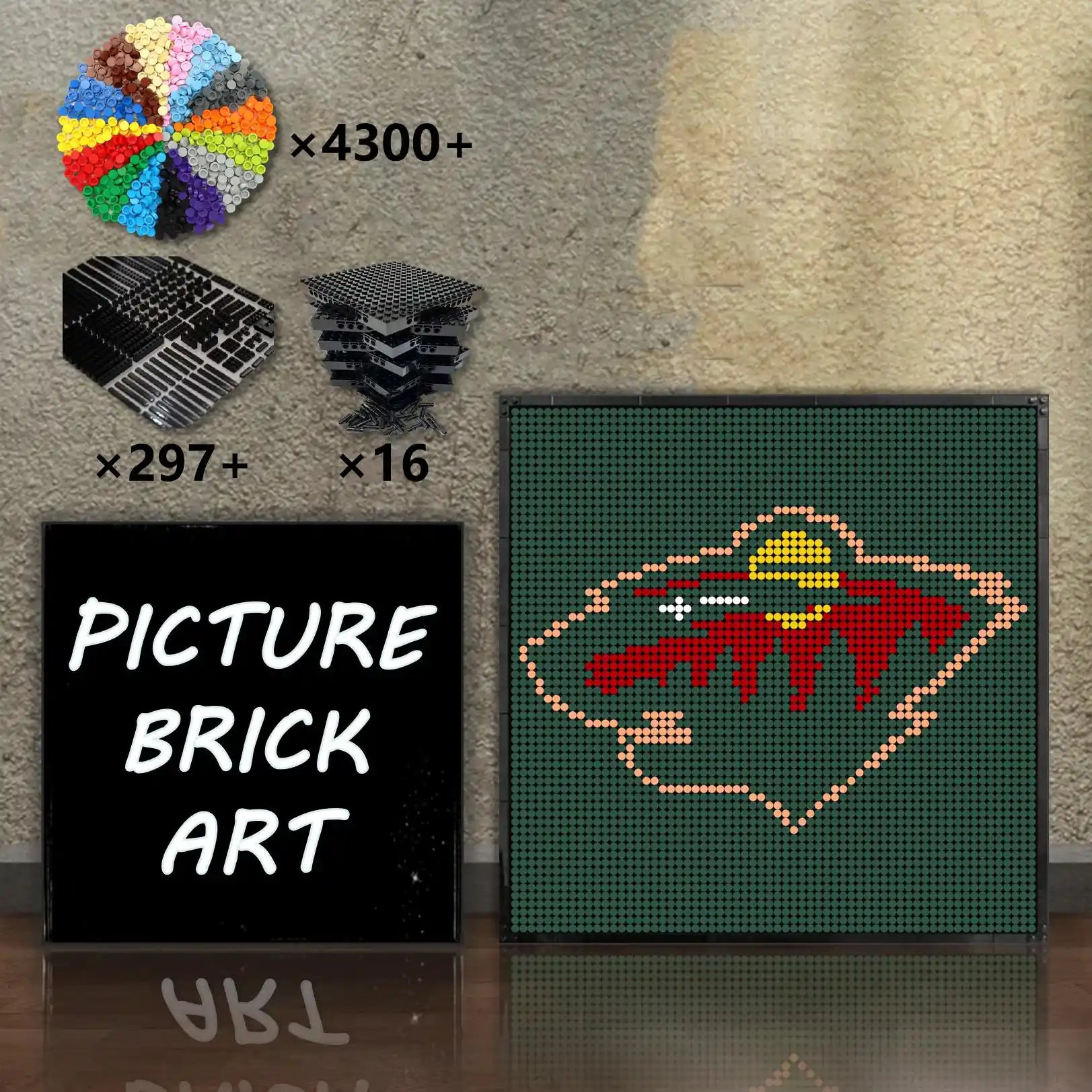 LEGO-Mosaic-Minnesota-Wild-64x64