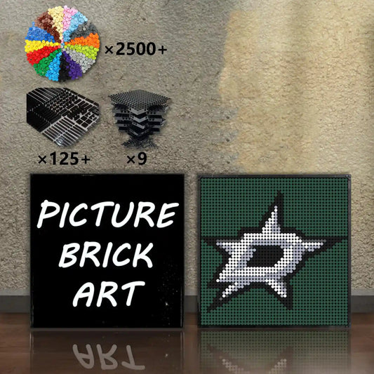 LEGO-Mosaic-NHL-Dallas-Stars-Logo-48x48