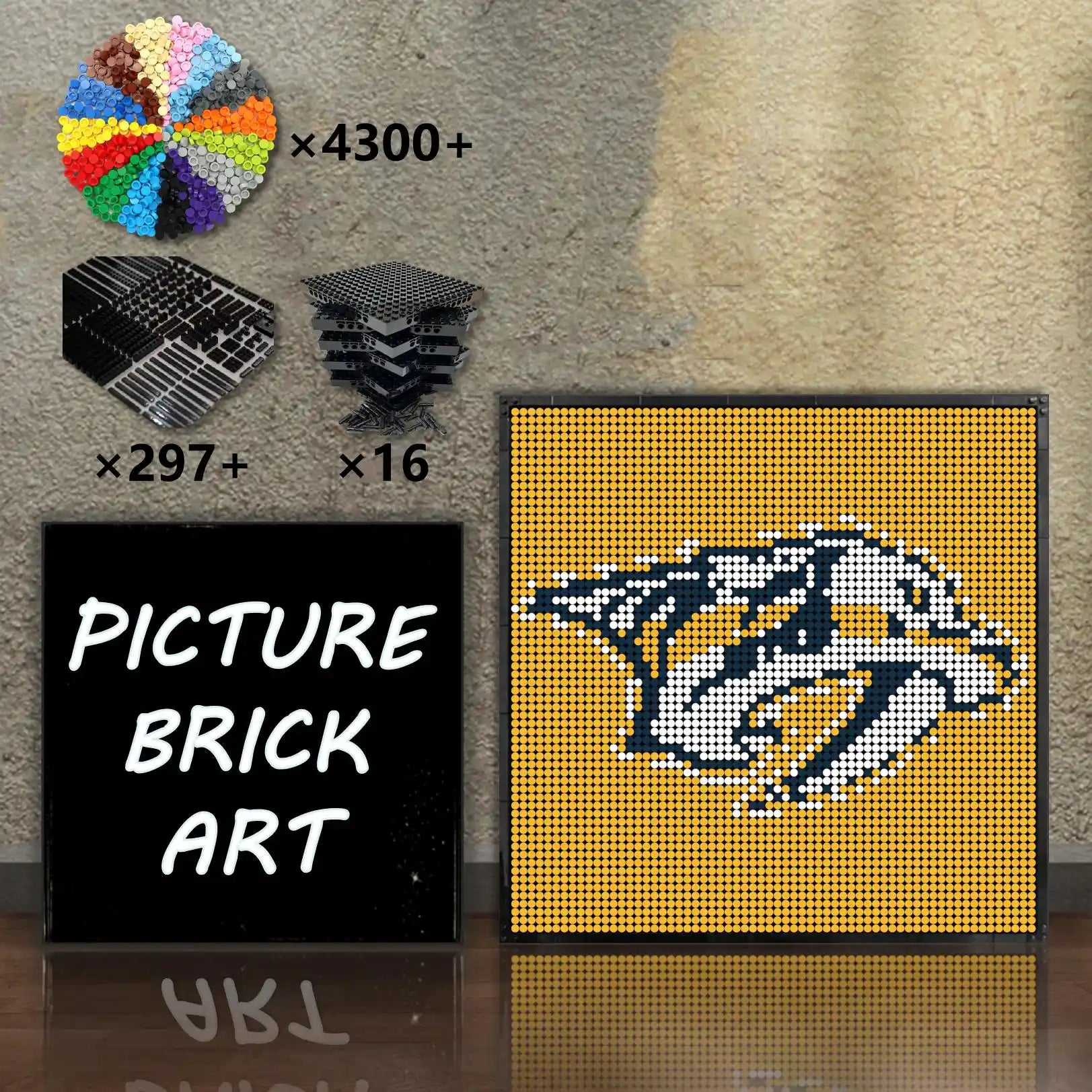 LEGO-Mosaic-Nashville-Predators-64x64
