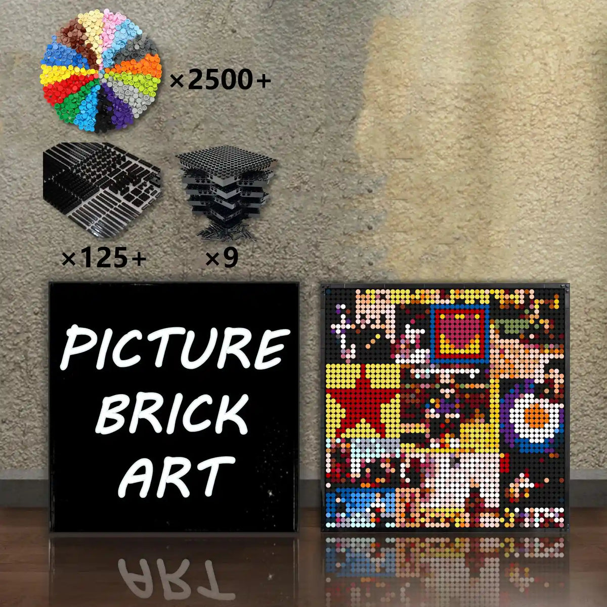 THE MODS レコード盤 ウォールクロック LEGO Mosaic Paul Weller and The Clash Album Cover-48x48