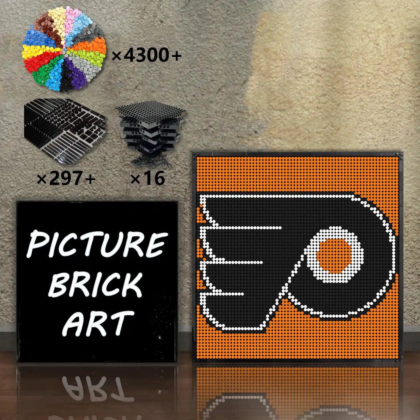 LEGO-Mosaic-Philadelphia-Flyers-64x64