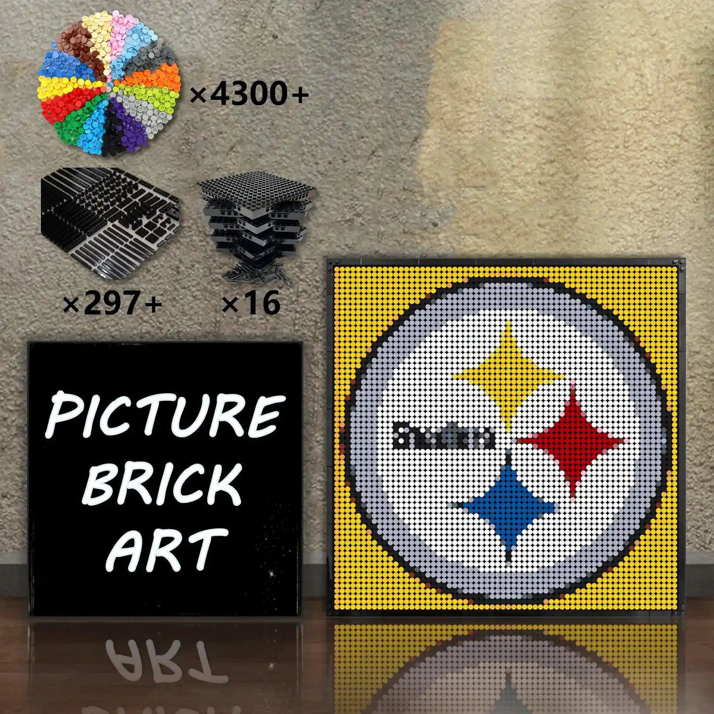 LEGO-Mosaic-Pittsburgh-Steelers-64x64