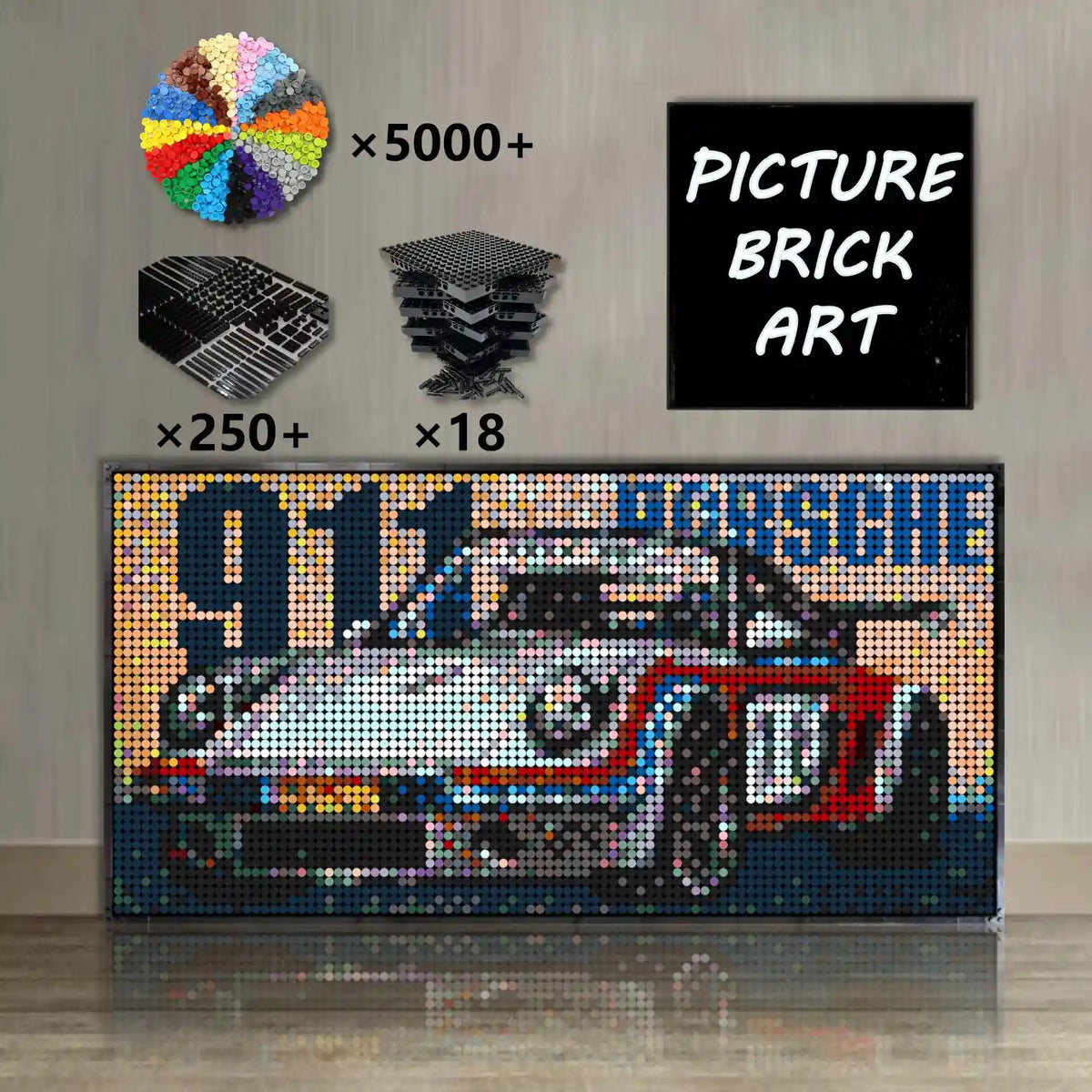 LEGO Mosaic Porsche 96×48 LEGO Mosaic Porsche 96×48