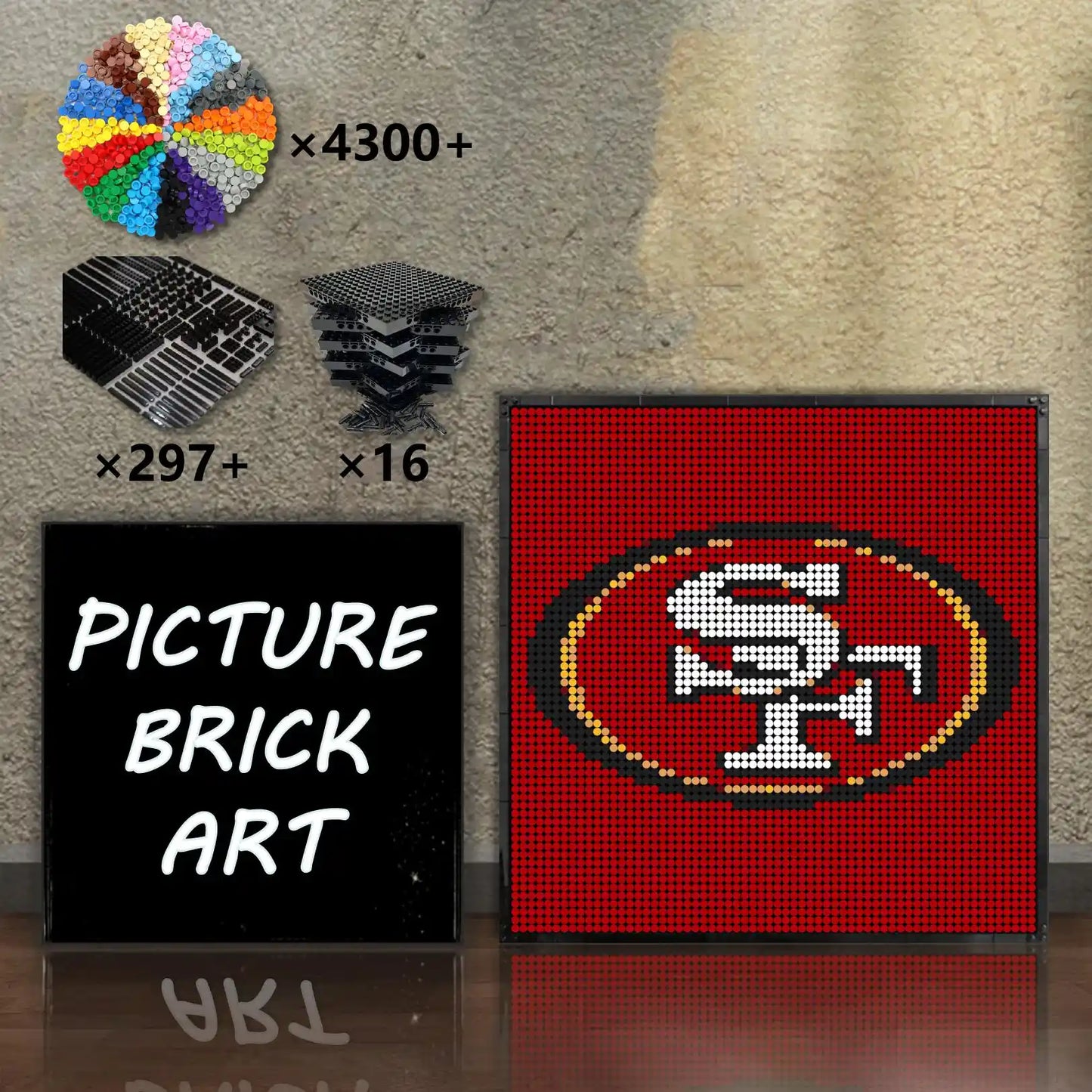 LEGO-Mosaic-San-Francisco-49ers-64x64