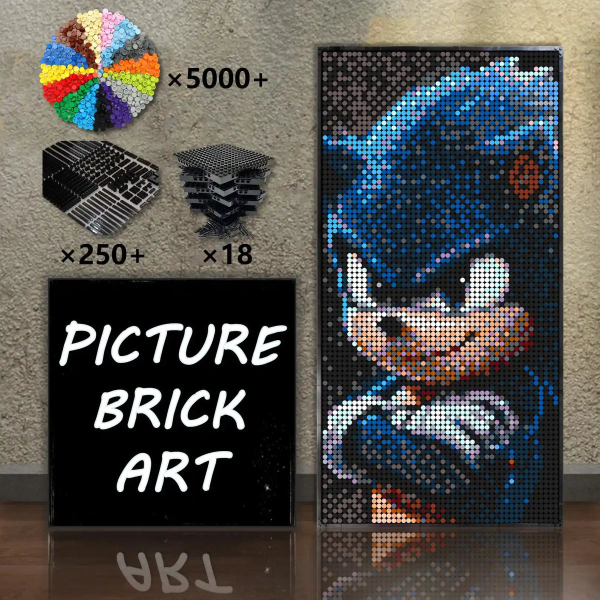 LEGO-Mosaic-Sonic-48x96
