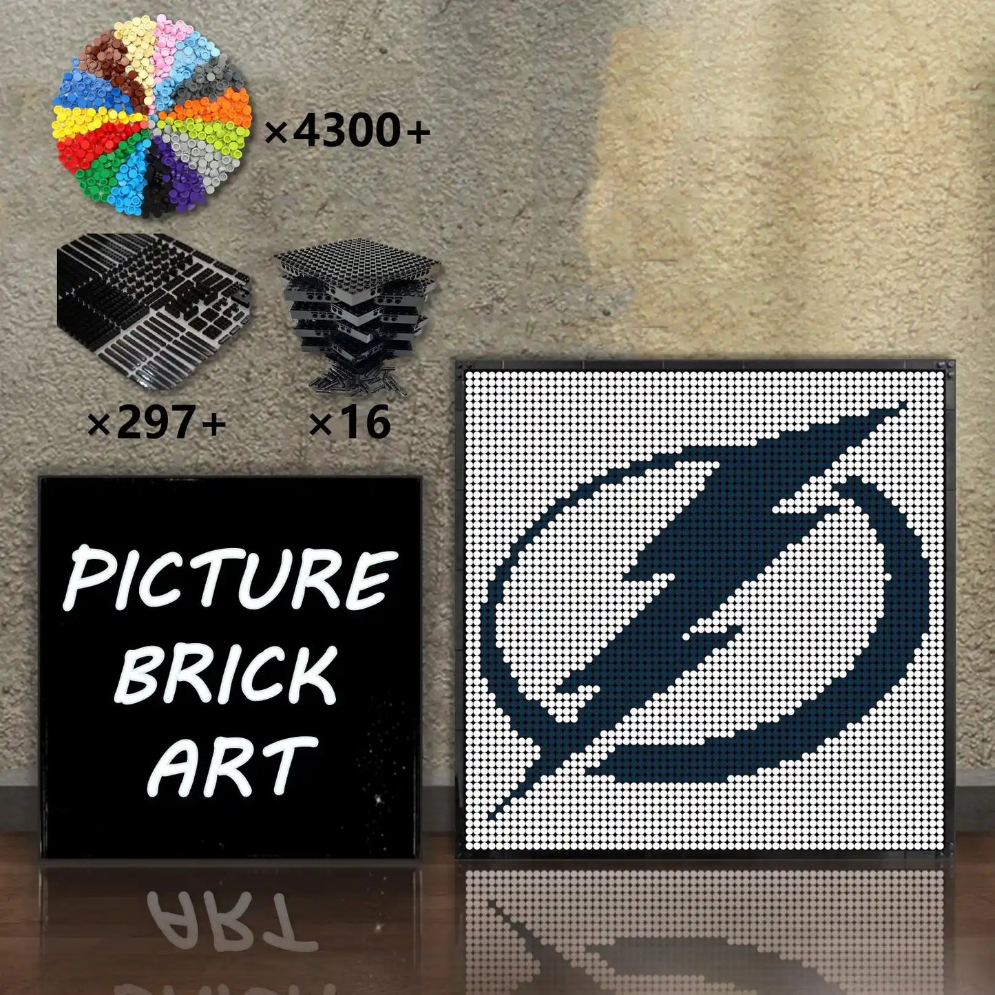 LEGO-Mosaic-Tampa-Bay-Lightning-64x64