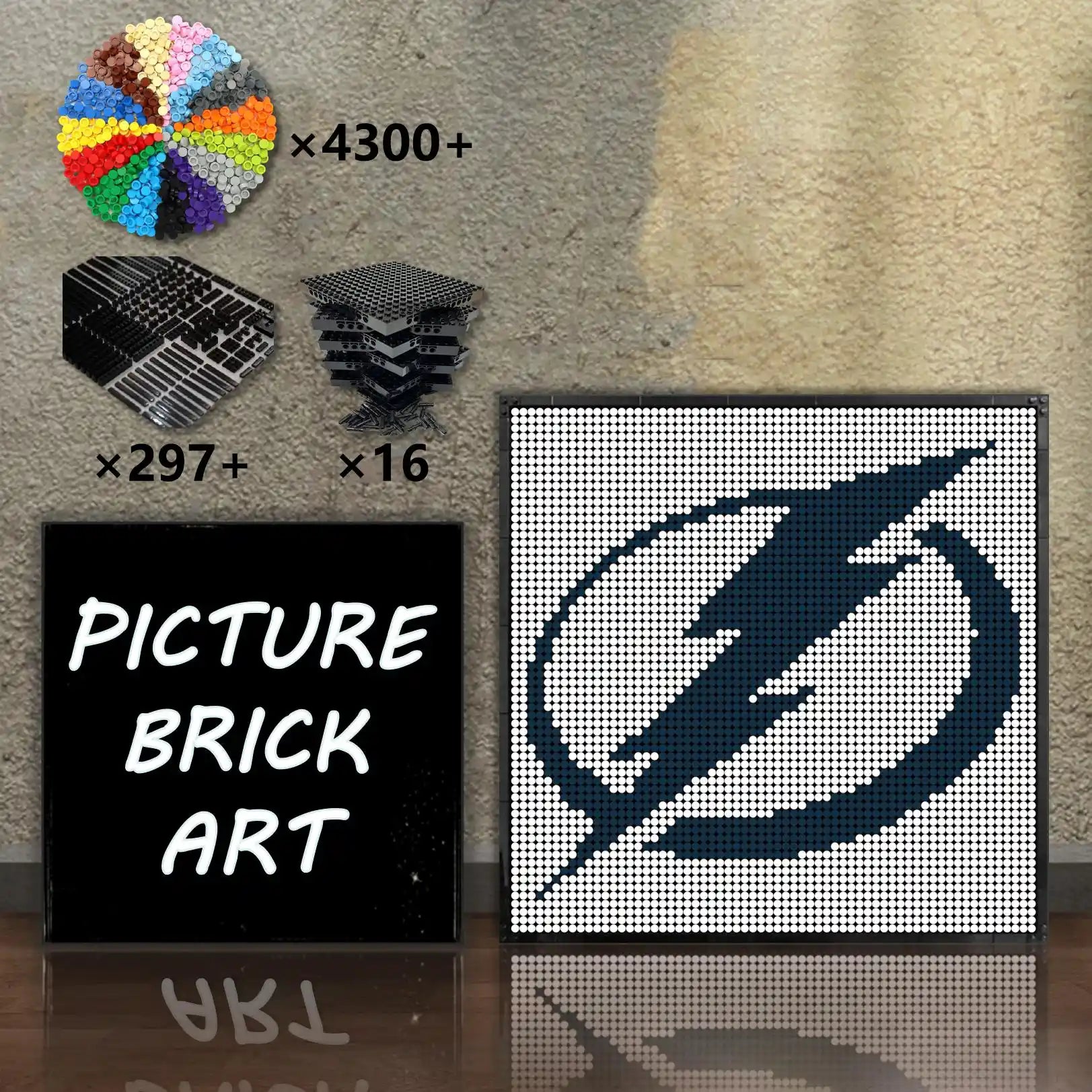 LEGO-Mosaic-Tampa-Bay-Lightning-64x64