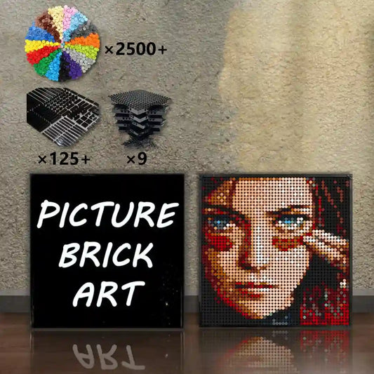 LEGO-Mosaic-Wall-Art-Alita-Portrait-Custom-Picture-48x48