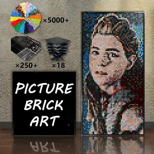 Art mural mosaïque LEGO-Aloy Pixel art-48x96