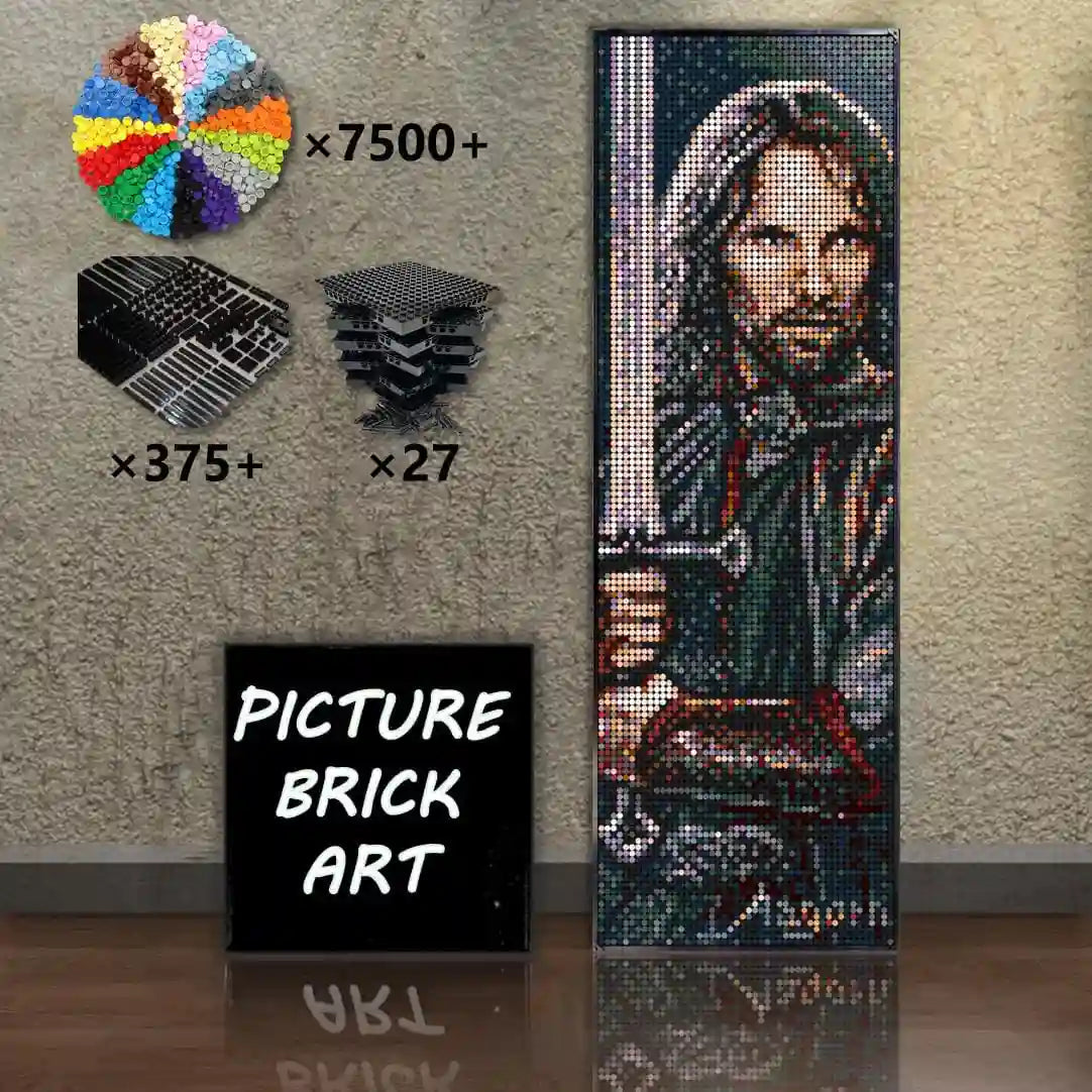 LEGO-Mosaic-Wall-Art-Aragorn-Portrait-Custom-Picture-48x144