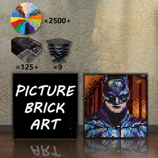 LEGO-Mosaic-Wall-Art-Batman-Pixel-Art-48x48