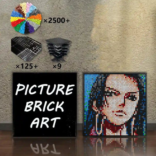 LEGO Mosaic Wall Art-Boa-Hancock Portrait Custom Picture-48x48