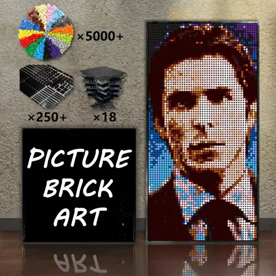 LEGO-Mosaic-Wall-Art-Bruce-Wayne-Pixel-Art-48x96