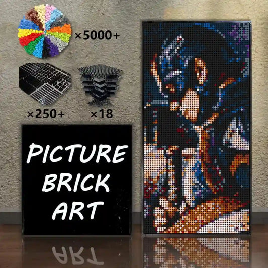 LEGO-Mosaic-Wall-Art-Captain-America-Pixel-Art-48x96