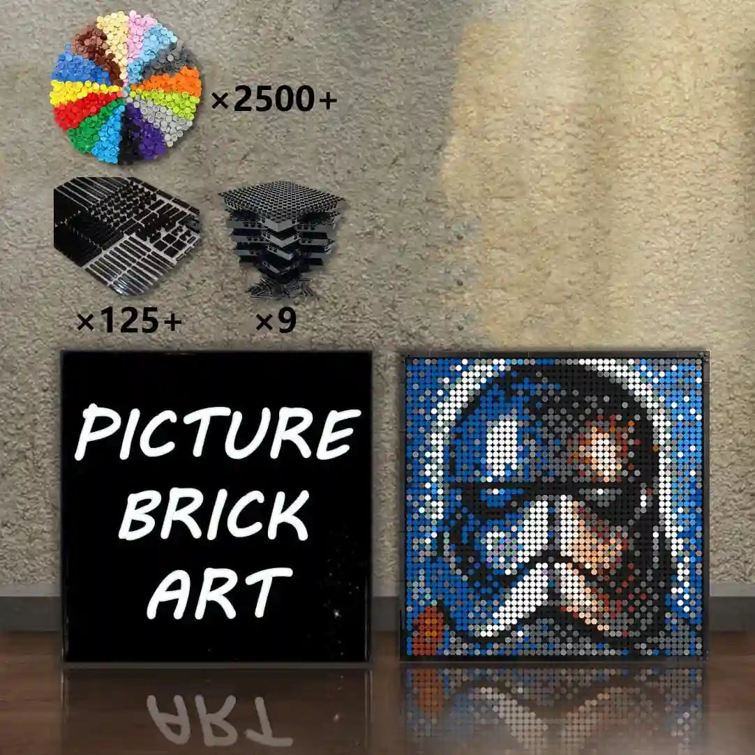 LEGO-Mosaic-Wall-Art-Captain-Phasma-Portrait-Custom-Picture-48x48
