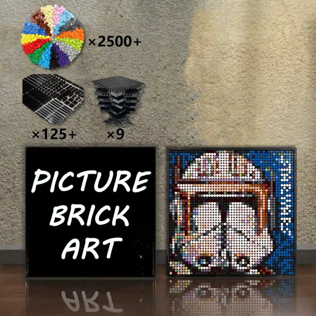 LEGO-Mosaic-Wall-Art-Commander-Cody-Portrait-Custom-Picture-48x48