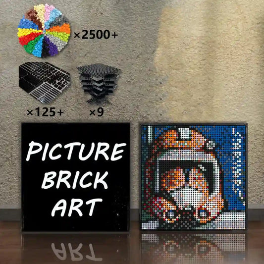 LEGO-Mosaic-Wall-Art-Commander-Fox-Pixel-Art-48x48
