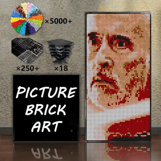 LEGO-Mosaic-Wall-Art-Dooku-Pixel-Art-48x96