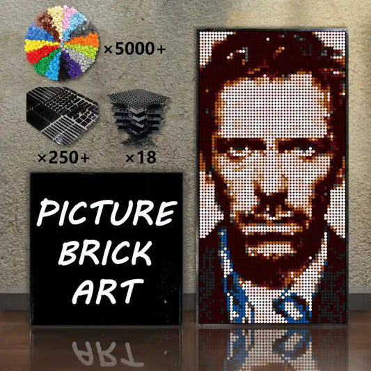 LEGO-Mosaic-Wall-Art-Dr-House-Pixel-Art-48x96